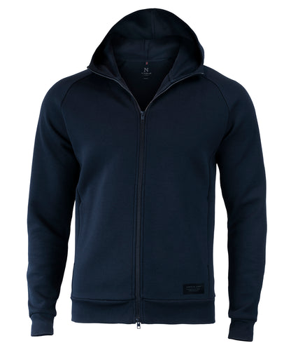 Tryck din logga på Hoodies från Nimbus - Anpassa Nimbus - Hampton Premium Dubbelvikt Huvtröja i färgen Marinblå för företag, föreningar och privatpersoner