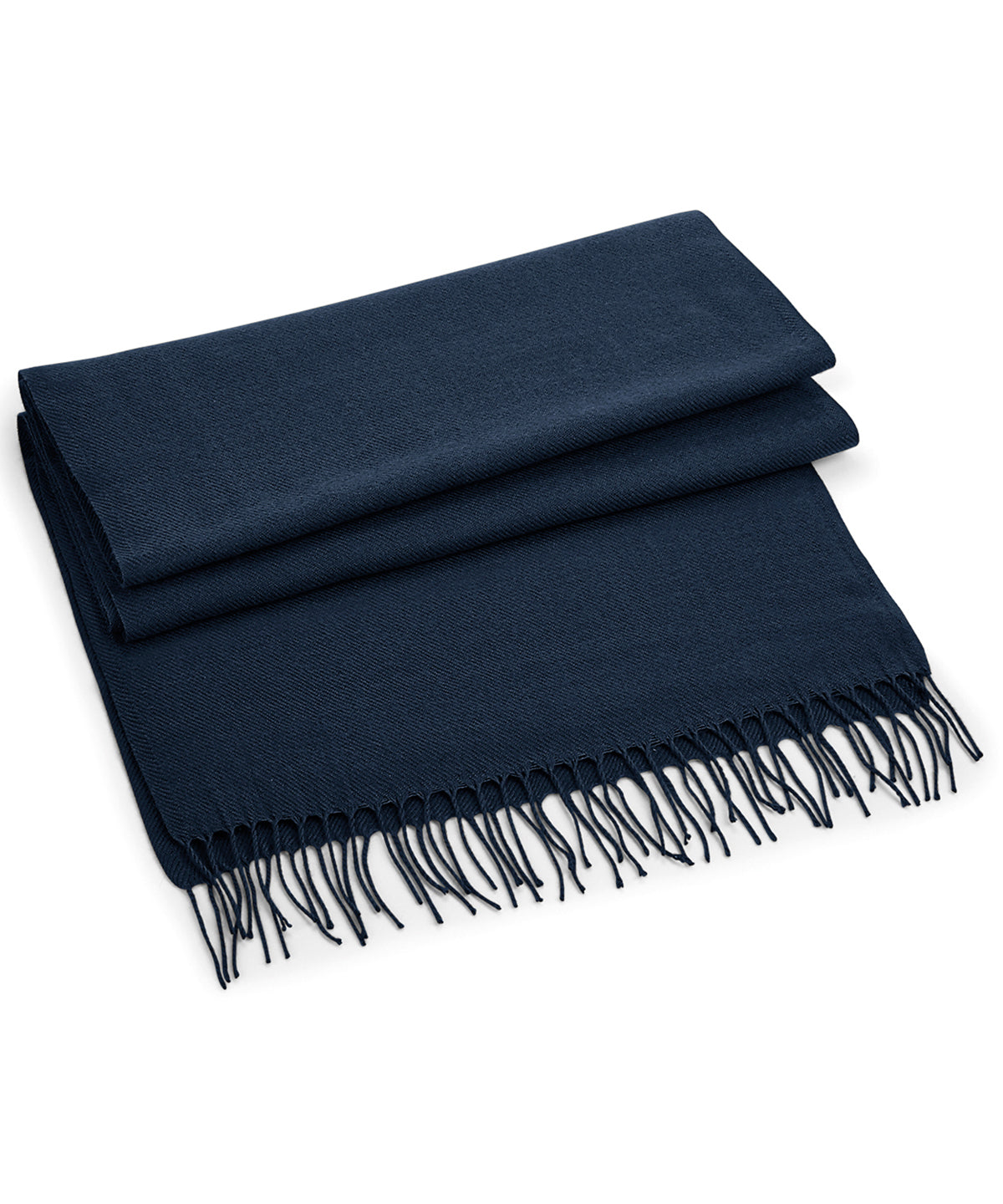 Tryck din logga på Halsdukar från Beechfield - Anpassa Klassisk vävd halsduk i färgen Marinblå One Size för företag, föreningar och privatpersoner