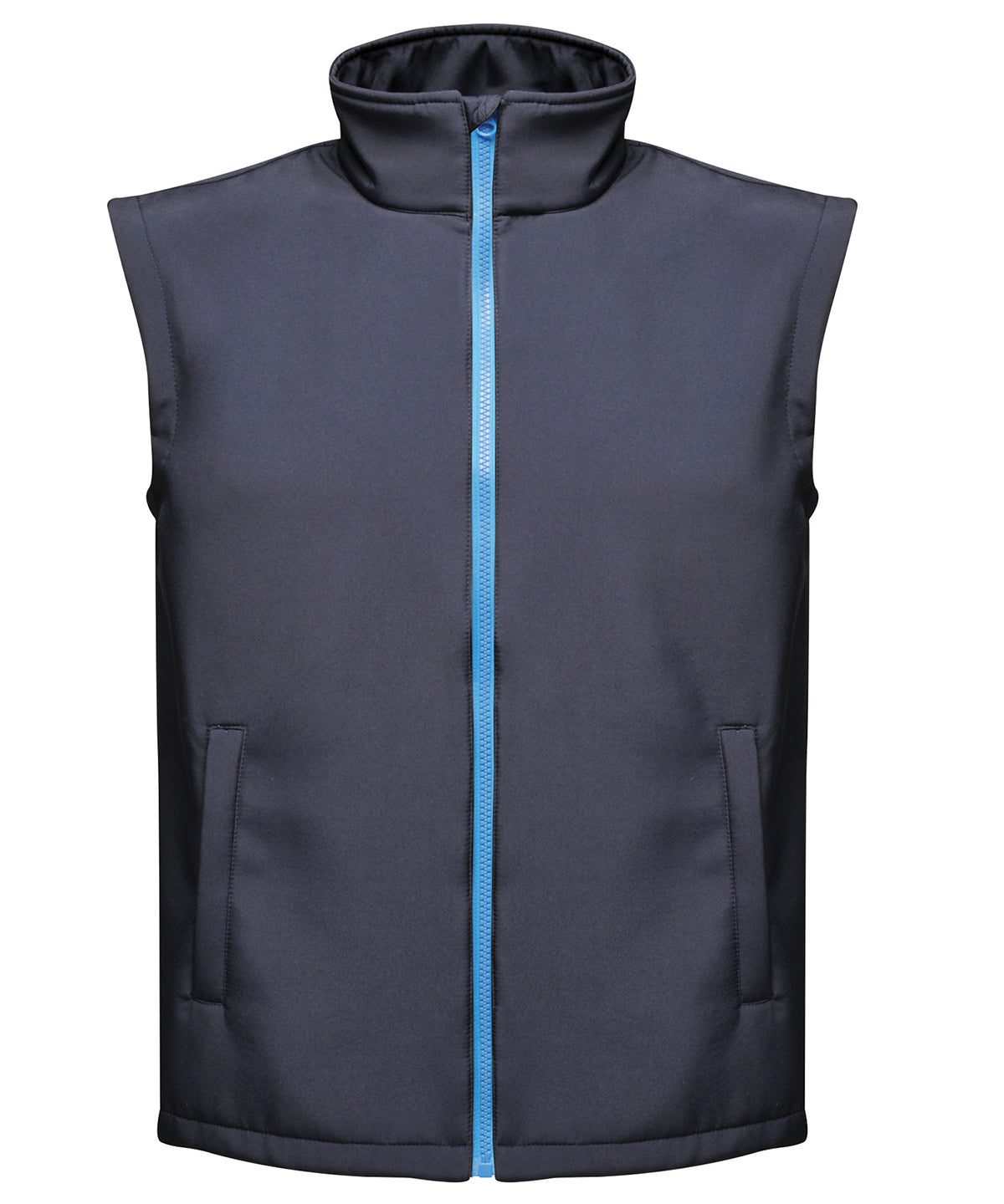 Tryck din logga på Termovästar från Regatta Professional - Anpassa Ablaze tryckbar softshell-värmare i färgen Marinblå för företag, föreningar och privatpersoner