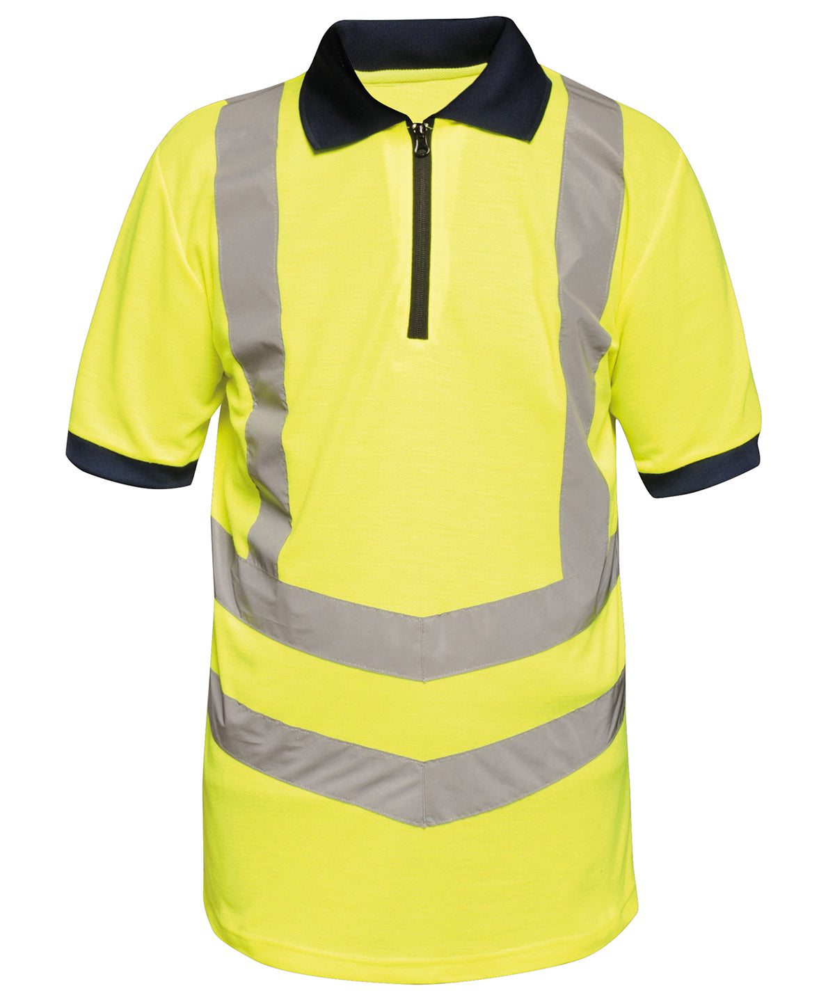 Tryck din logga på Piké från Regatta High Visibility - Anpassa Hi-Vis Pro Polo i färgen Neon gul för företag, föreningar och privatpersoner