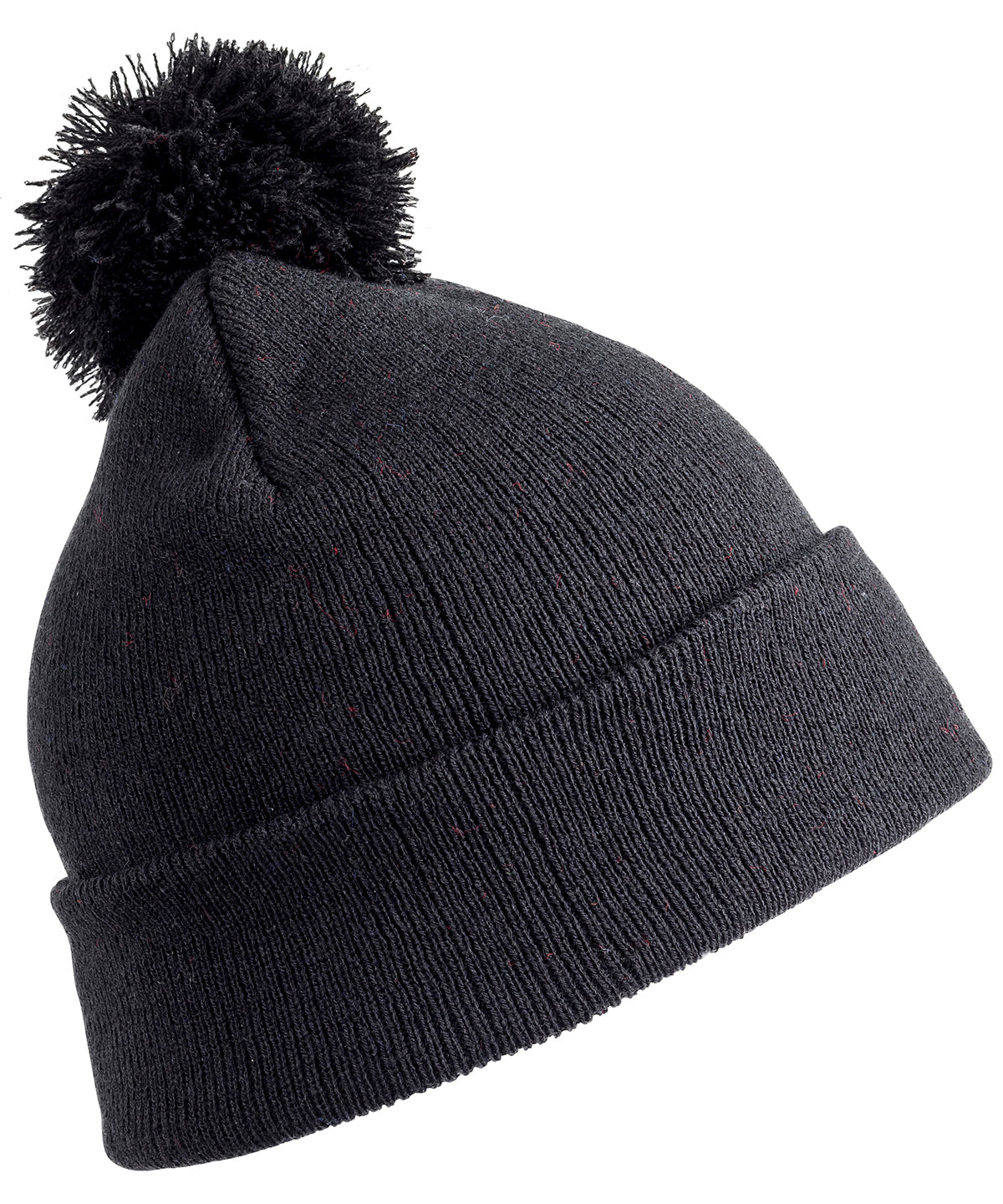 Tryck din logga på Mössor från Result Winter Essentials - Anpassa Pom pom-mössa i färgen Svart One Size för företag, föreningar och privatpersoner