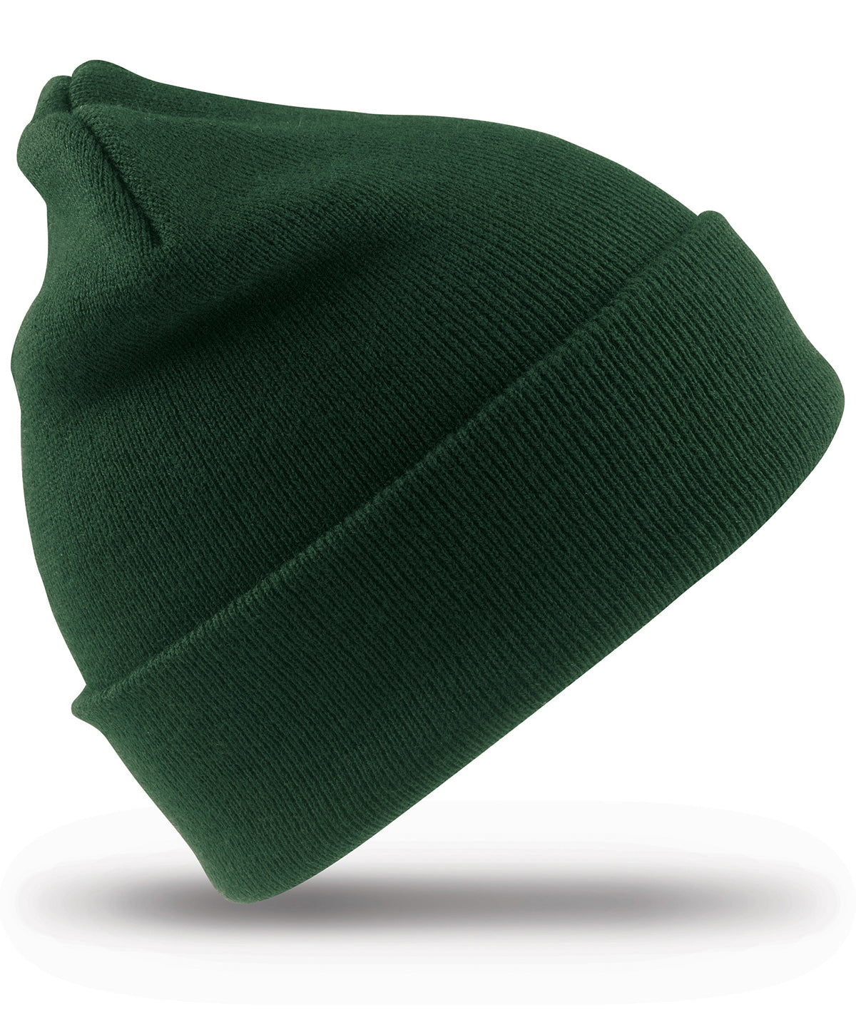 Tryck din logga på Mössor från Result Winter Essentials - Anpassa Skidmössa i ull i färgen Djup grön One Size för företag, föreningar och privatpersoner
