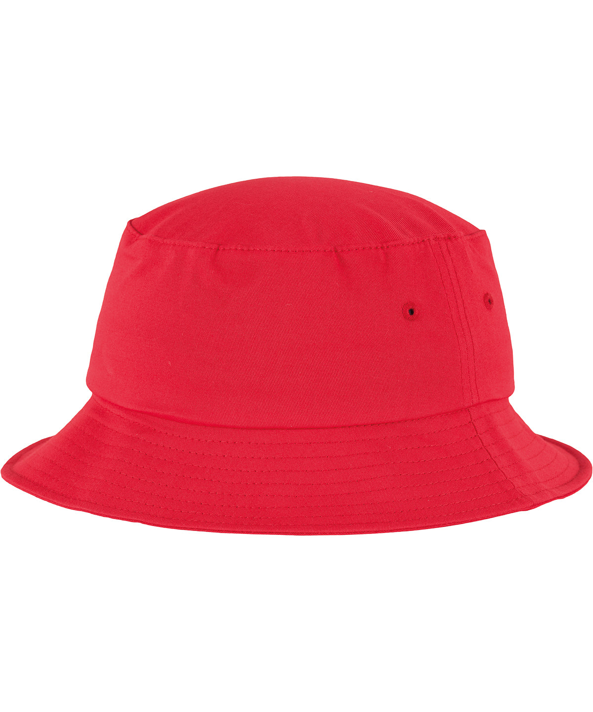 Tryck din logga på Hattar från Flexfit by Yupoong - Anpassa Flexfit bucket hat i bomullstwill i färgen Mellan röd One Size för företag, föreningar och privatpersoner