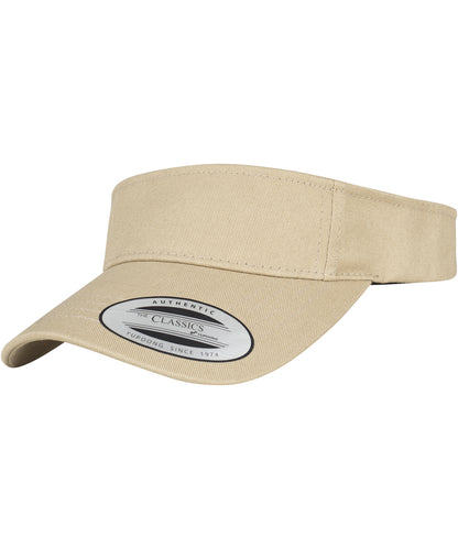 Tryck din logga på Kepsar från Flexfit by Yupoong - Anpassa Keps med böjt visir i färgen Khaki One Size för företag, föreningar och privatpersoner