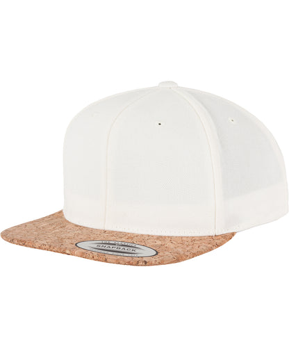Tryck din logga på Kepsar från Flexfit by Yupoong - Anpassa Snapback i kork i färgen Naturligt One Size för företag, föreningar och privatpersoner