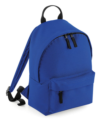 Tryck din logga på Väskor från Bagbase - Anpassa Mini fashion ryggsäck i färgen Royal One Size för företag, föreningar och privatpersoner