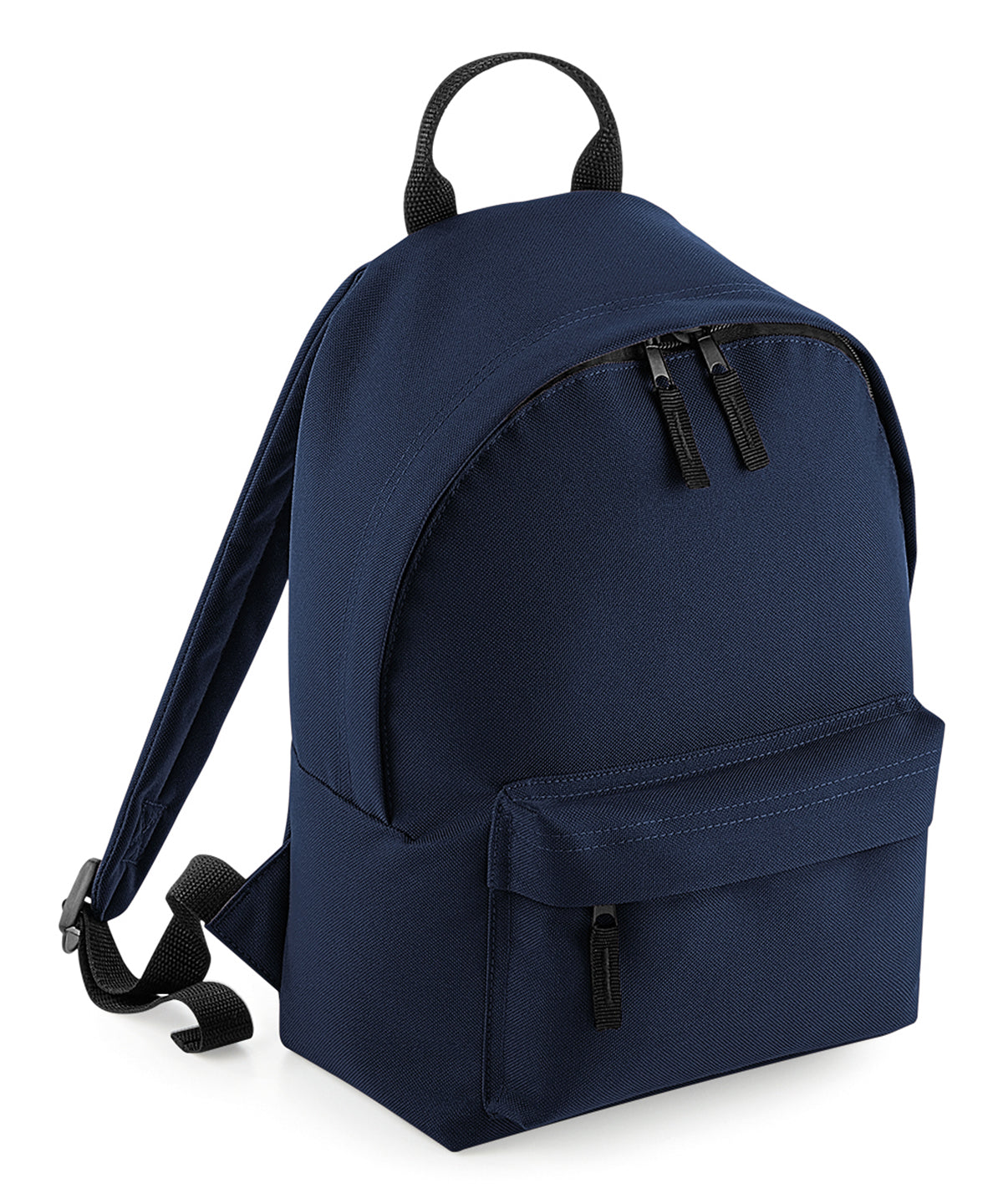 Tryck din logga på Väskor från Bagbase - Anpassa Mini fashion ryggsäck i färgen Marinblå One Size för företag, föreningar och privatpersoner
