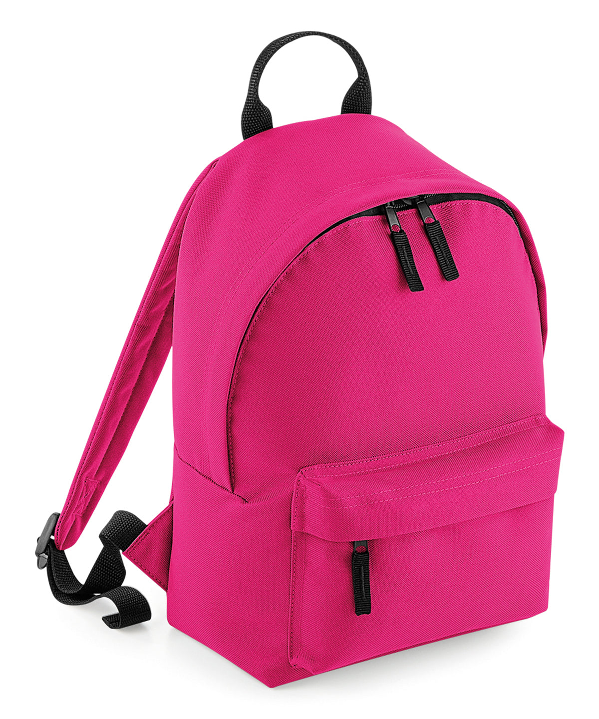 Tryck din logga på Väskor från Bagbase - Anpassa Mini fashion ryggsäck i färgen Fuchsia One Size för företag, föreningar och privatpersoner