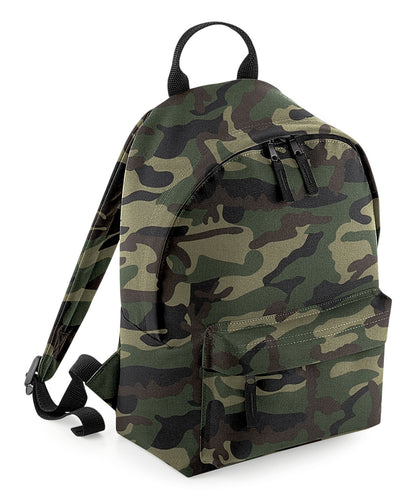 Tryck din logga på Väskor från Bagbase - Anpassa Mini fashion ryggsäck i färgen Kamouflage One Size för företag, föreningar och privatpersoner