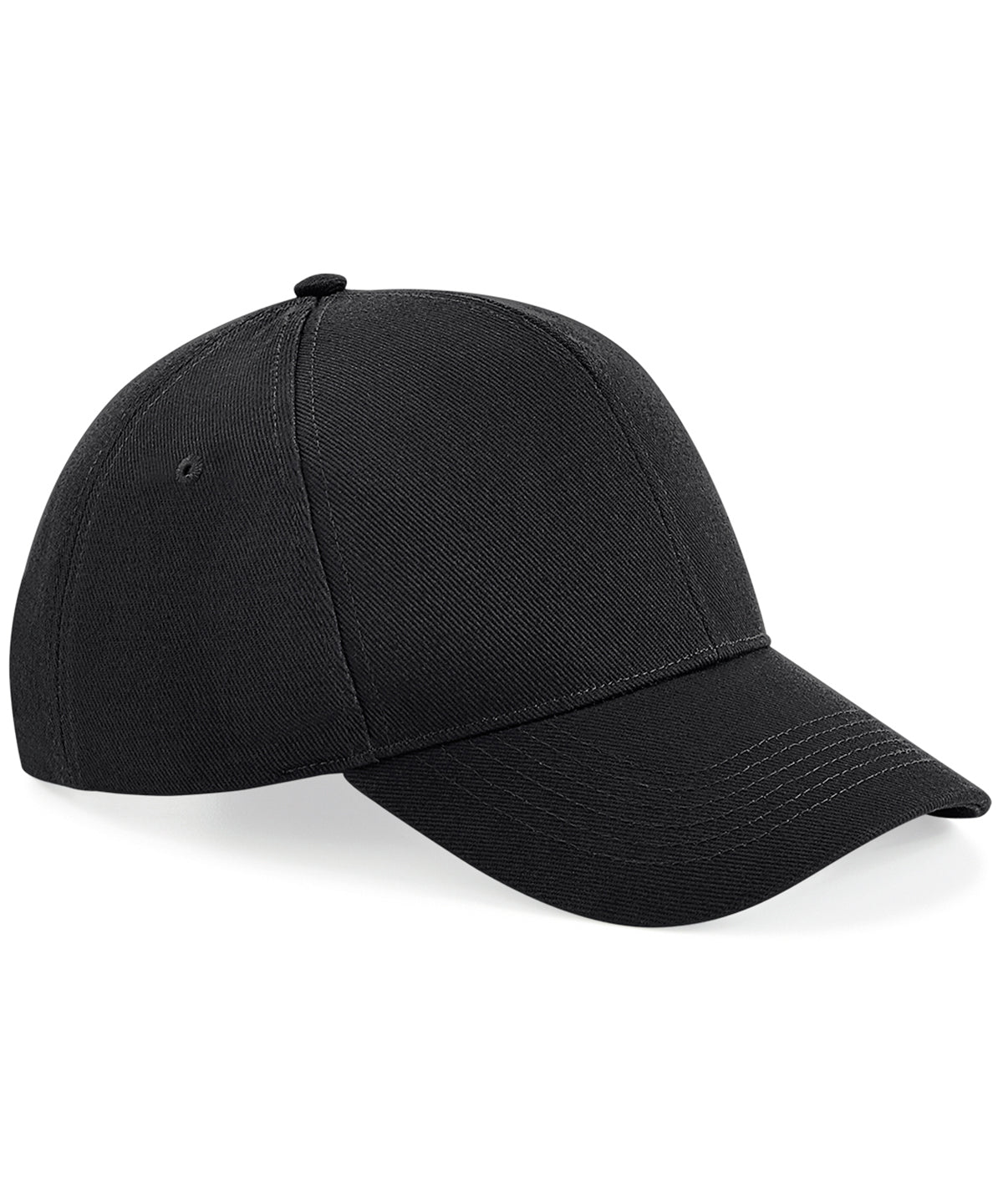 Tryck din logga på Kepsar från Beechfield - Anpassa Ultimate 6-panel keps i färgen Svart One Size för företag, föreningar och privatpersoner