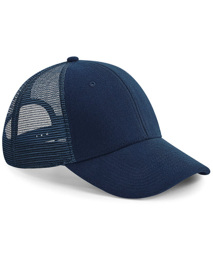 Tryck din logga på Kepsar från Beechfield - Anpassa Jersey athleisure-trucker i färgen Marinblå One Size för företag, föreningar och privatpersoner