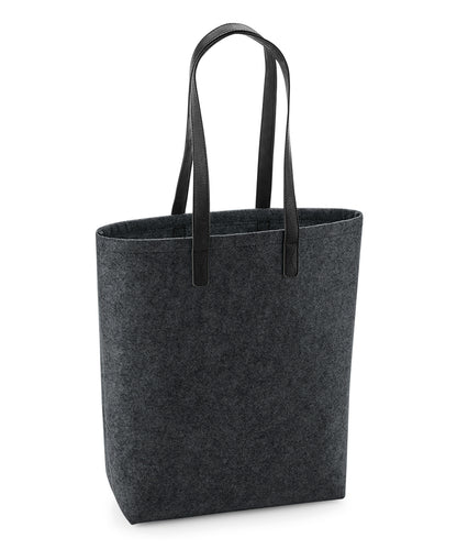Tryck din logga på Väskor från Bagbase - Anpassa Premium Felt Tote i färgen Mörkgrå One Size för företag, föreningar och privatpersoner