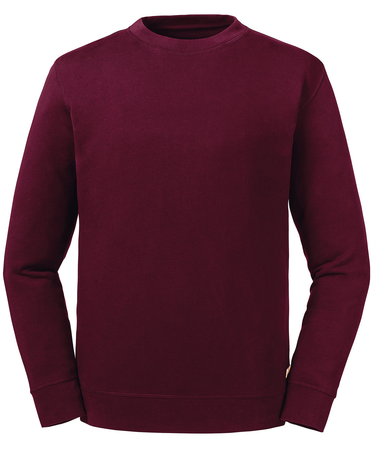 Tryck din logga på Sweatshirts från Russell Europe - Anpassa Russell Europe - Sweatshirt i Ren Ekologisk Bomull i färgen Burgundy för företag, föreningar och privatpersoner