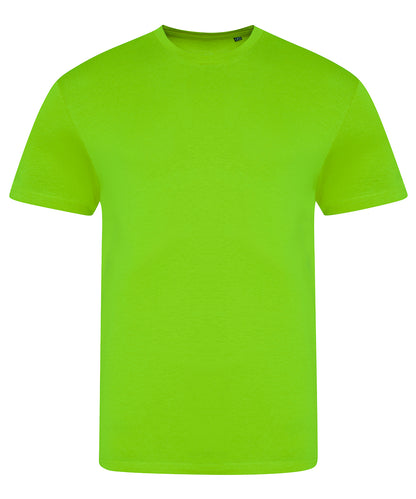 Tryck din logga på T-shirts från AWDis Just T's - Anpassa Electric Triblend T-Shirt i färgen Neon grön för företag, föreningar och privatpersoner