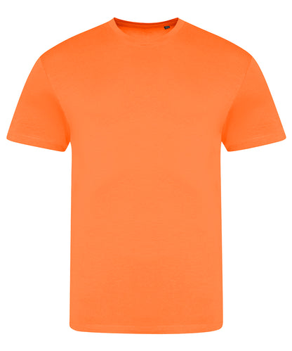 Tryck din logga på T-shirts från AWDis Just T's - Anpassa Electric Triblend T-Shirt i färgen Neon orange för företag, föreningar och privatpersoner