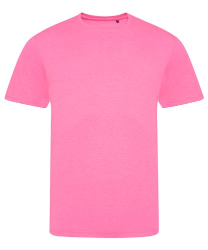 Tryck din logga på T-shirts från AWDis Just T's - Anpassa Electric Triblend T-Shirt i färgen Mellanrosa för företag, föreningar och privatpersoner