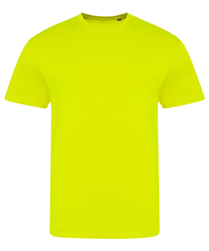 Tryck din logga på T-shirts från AWDis Just T's - Anpassa Electric Triblend T-Shirt i färgen Neon gul för företag, föreningar och privatpersoner