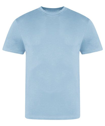 Tryck din logga på T-shirts från AWDis Just T's - Anpassa The 100 Men´s T i färgen Himmelblå för företag, föreningar och privatpersoner
