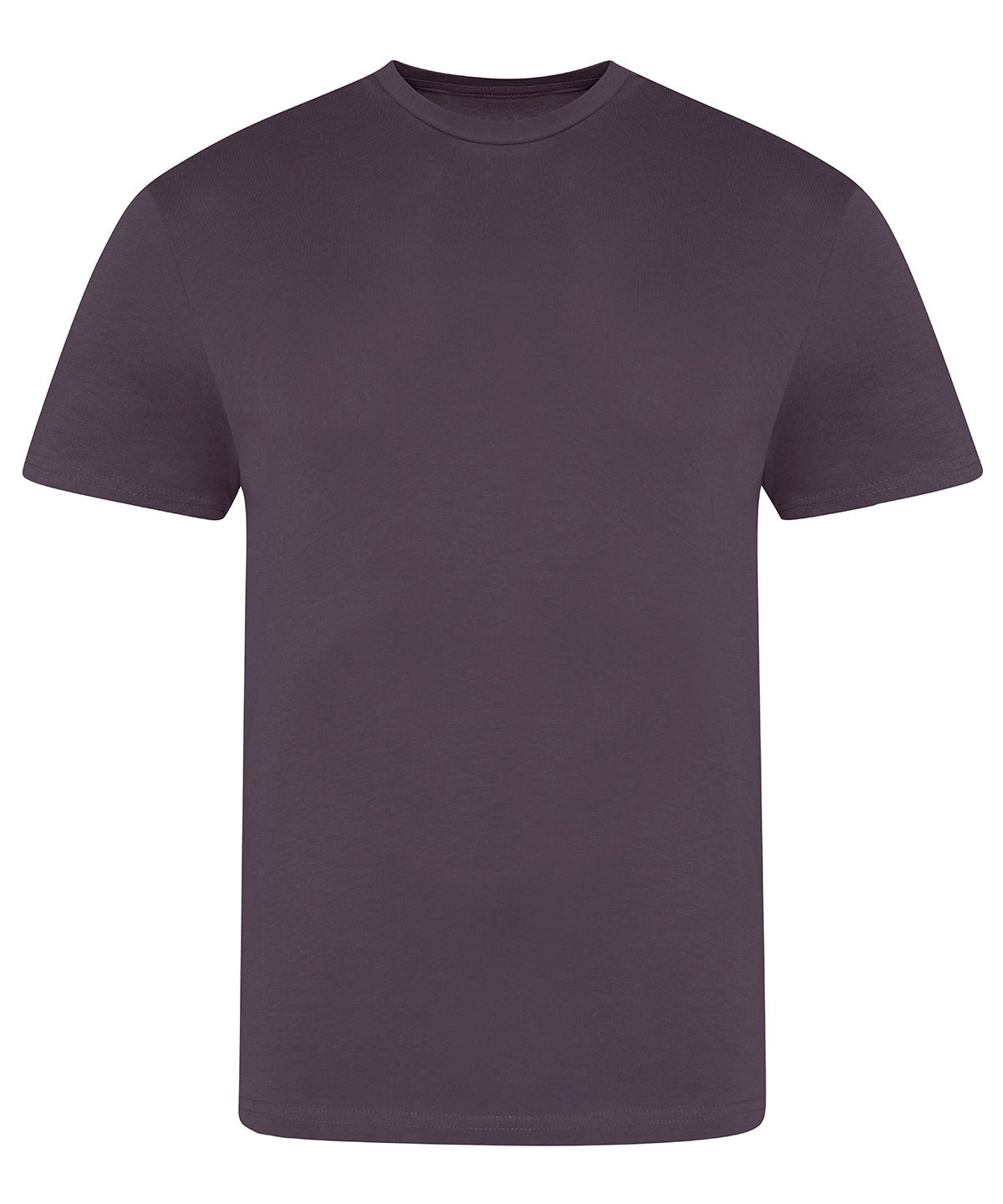 Tryck din logga på T-shirts från AWDis Just T's - Anpassa The 100 Men´s T i färgen Mörk lila för företag, föreningar och privatpersoner