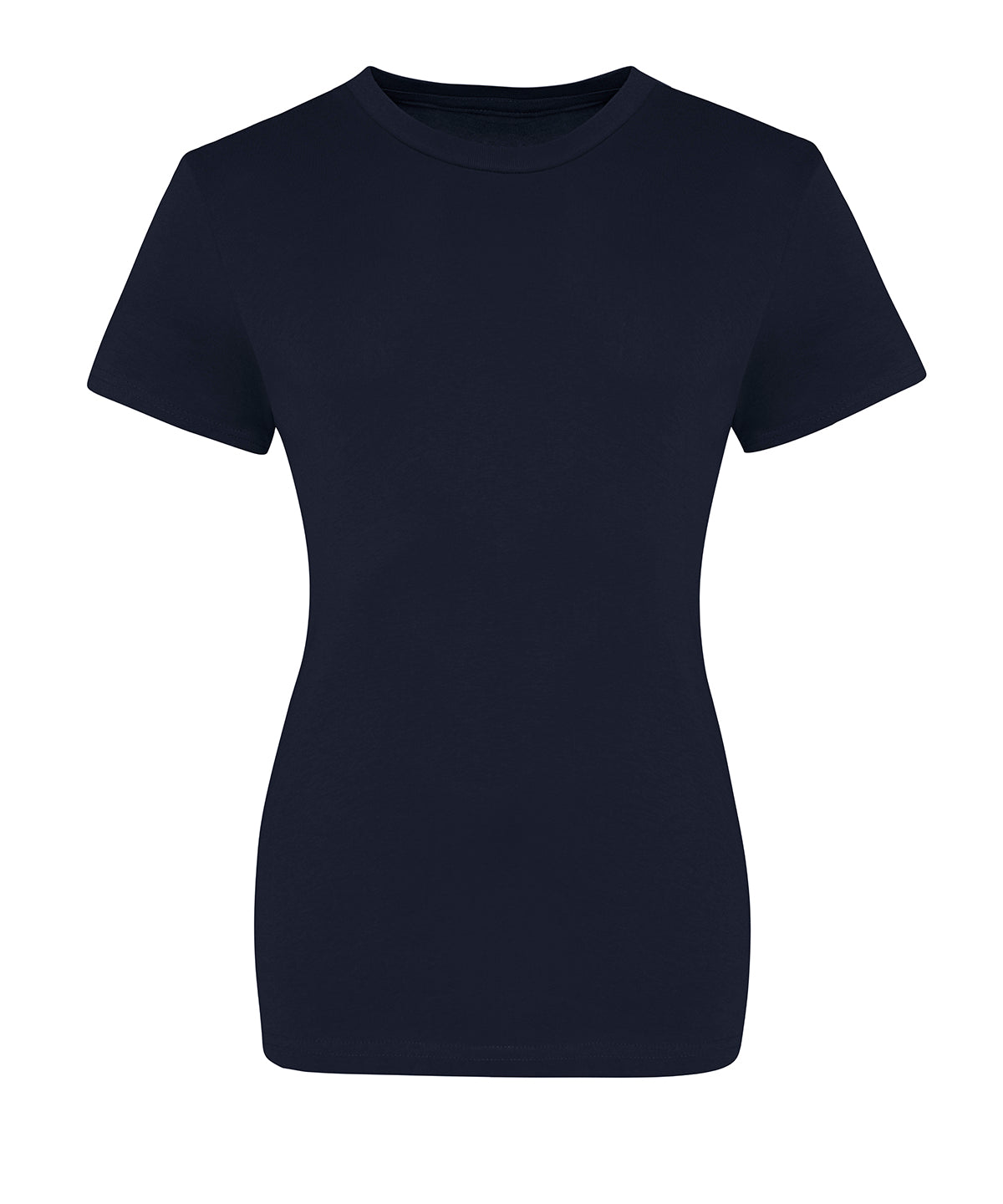 Tryck din logga på T-shirts från AWDis Just T's - Anpassa The 100 Girls T i färgen Marinblå för företag, föreningar och privatpersoner
