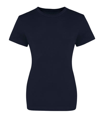 Tryck din logga på T-shirts från AWDis Just T's - Anpassa The 100 Girls T i färgen Marinblå för företag, föreningar och privatpersoner