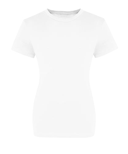 Tryck din logga på T-shirts från AWDis Just T's - Anpassa The 100 Girls T i färgen Vit för företag, föreningar och privatpersoner