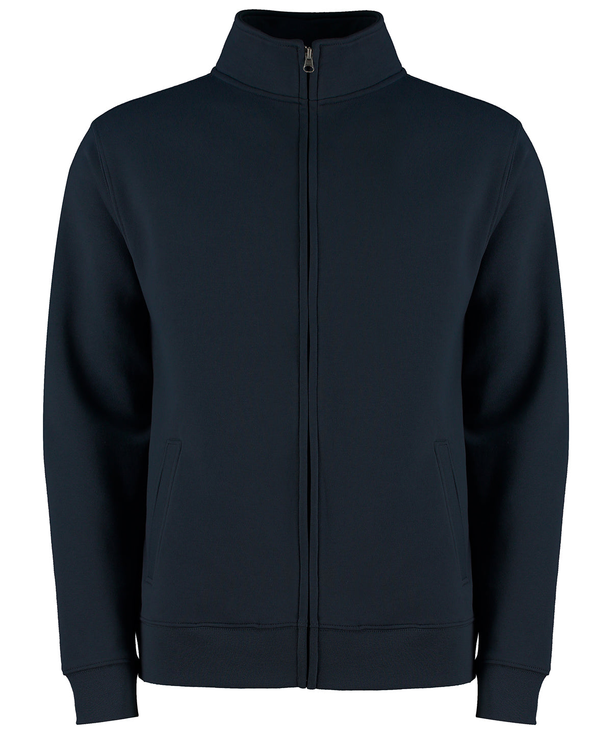 Tryck din logga på Sweatshirts från Kustom Kit - Anpassa Kustom Kit - Sweatshirt med Dragkedja i Normal Passform i färgen Marinblå för företag, föreningar och privatpersoner