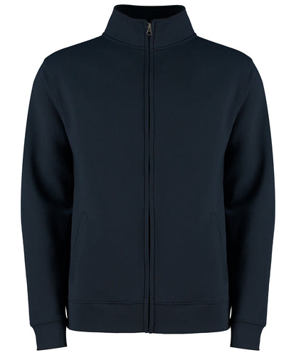 Tryck din logga på Sweatshirts från Kustom Kit - Anpassa Kustom Kit - Sweatshirt med Dragkedja i Normal Passform i färgen Marinblå för företag, föreningar och privatpersoner