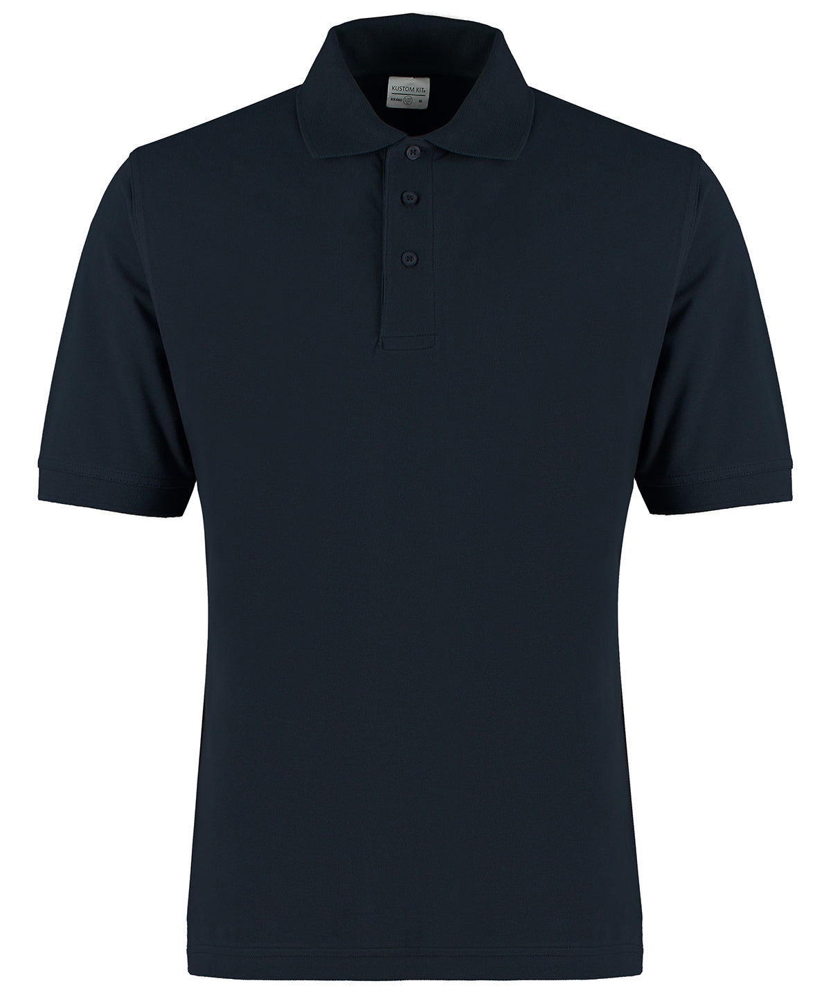 Tryck din logga på Piké från Kustom Kit - Anpassa Classic Superwash Polo i färgen Marinblå för företag, föreningar och privatpersoner