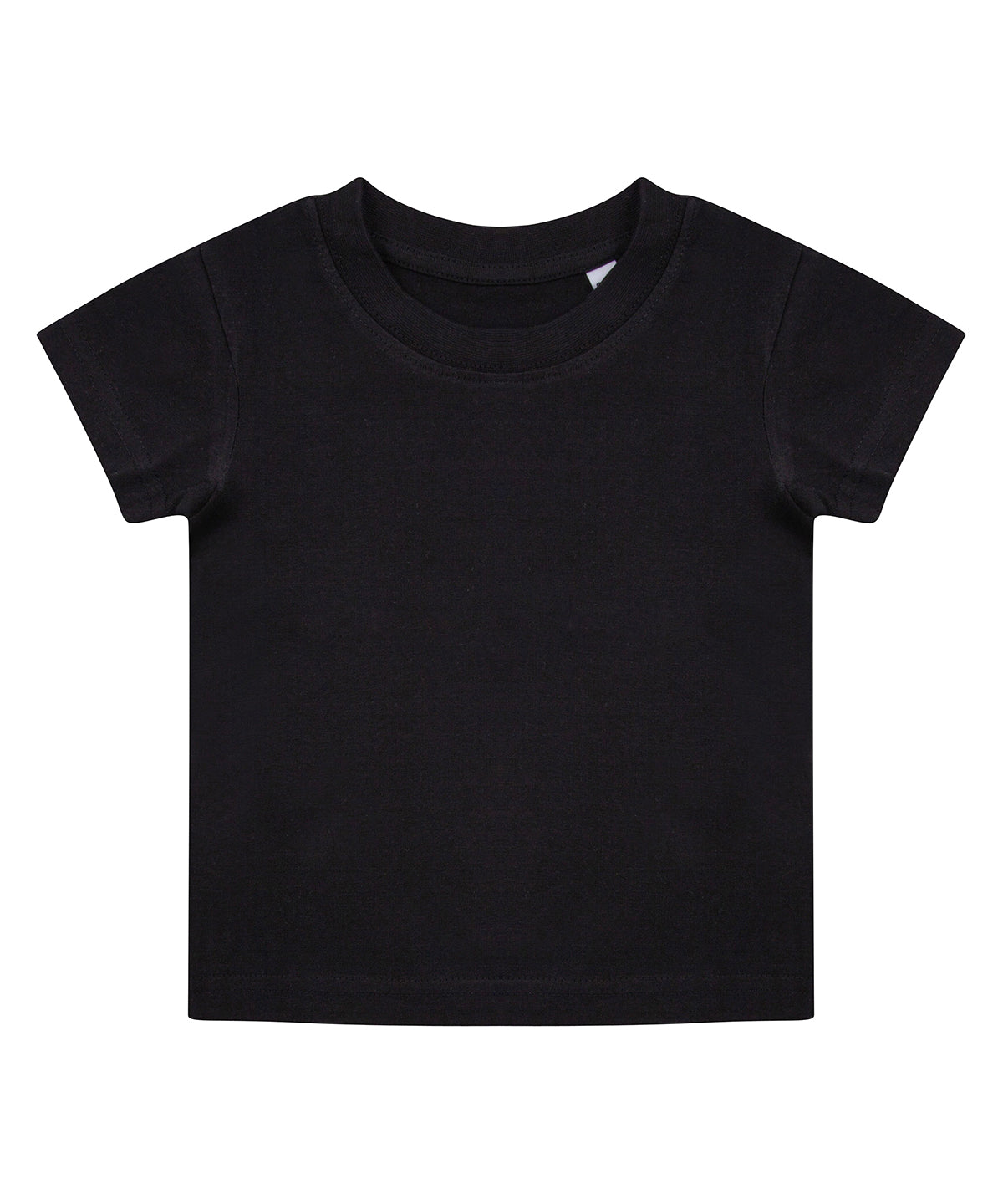 Tryck din logga på T-shirts från Larkwood - Anpassa Ekologisk t-shirt i färgen Svart för företag, föreningar och privatpersoner