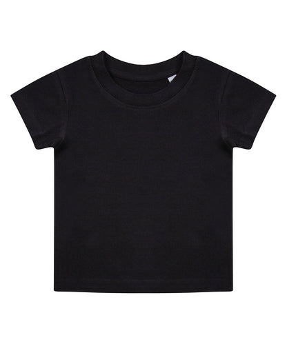 Tryck din logga på T-shirts från Larkwood - Anpassa Ekologisk t-shirt i färgen Svart för företag, föreningar och privatpersoner