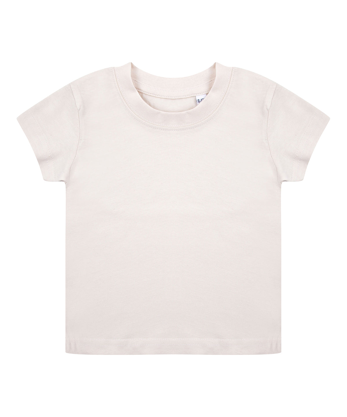 Tryck din logga på T-shirts från Larkwood - Anpassa Ekologisk t-shirt i färgen Naturligt för företag, föreningar och privatpersoner
