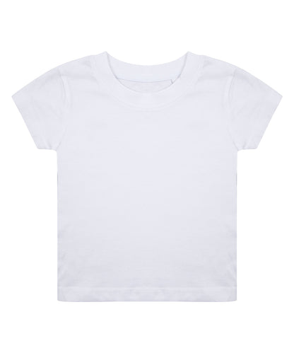 Tryck din logga på T-shirts från Larkwood - Anpassa Ekologisk t-shirt i färgen Vit för företag, föreningar och privatpersoner