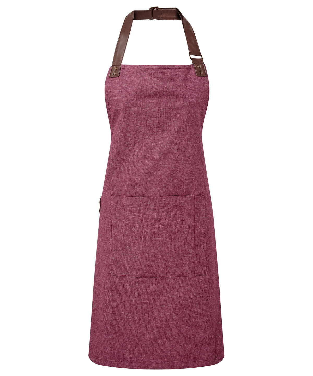 Tryck din logga på Förkläden från Premier - Anpassa Annex Oxford Bib Apron i färgen Burgundy One Size för företag, föreningar och privatpersoner