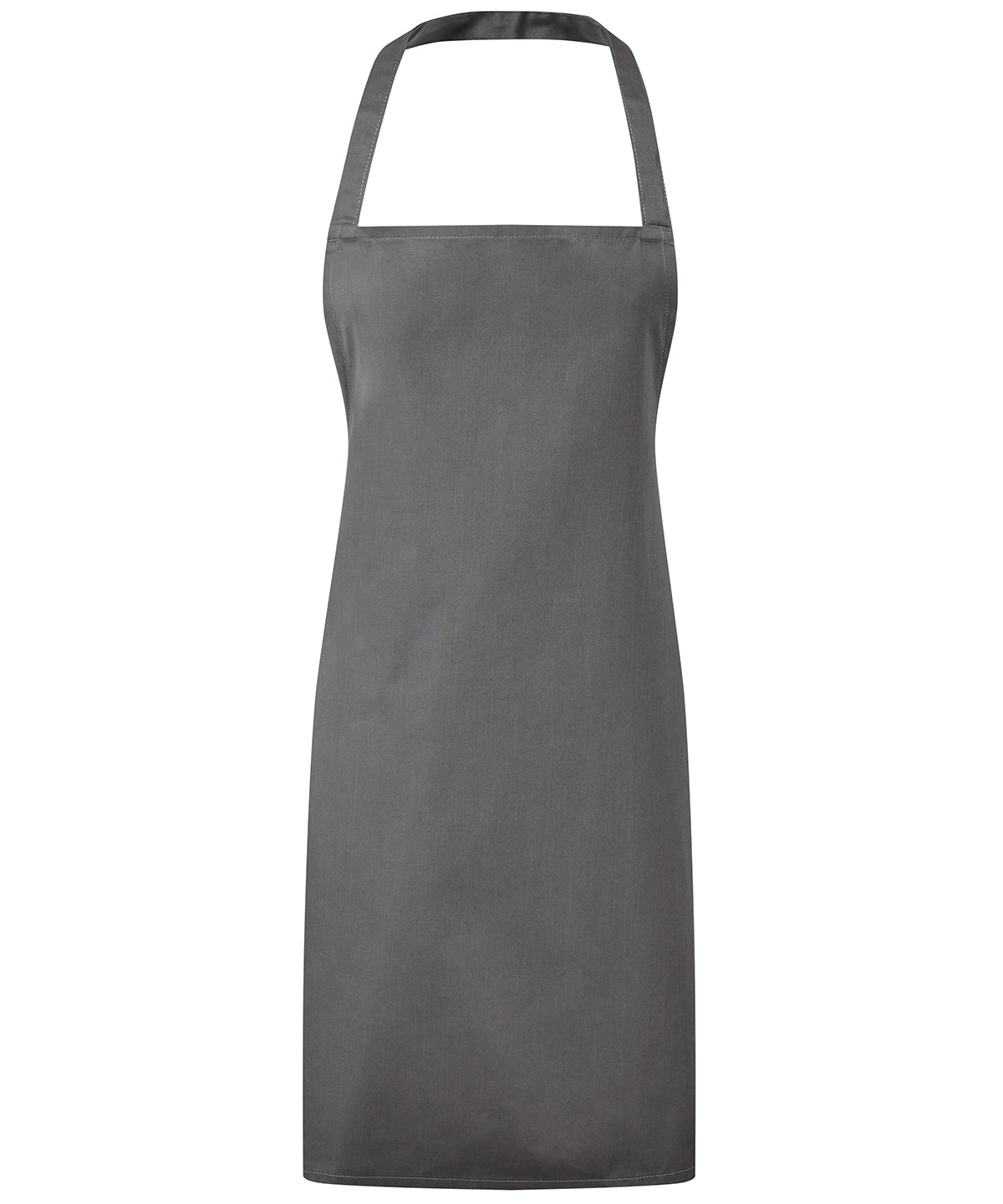 Tryck din logga på Förkläden från Premier - Anpassa Viktigt haklappsförkläde i färgen Mörkgrå One Size för företag, föreningar och privatpersoner