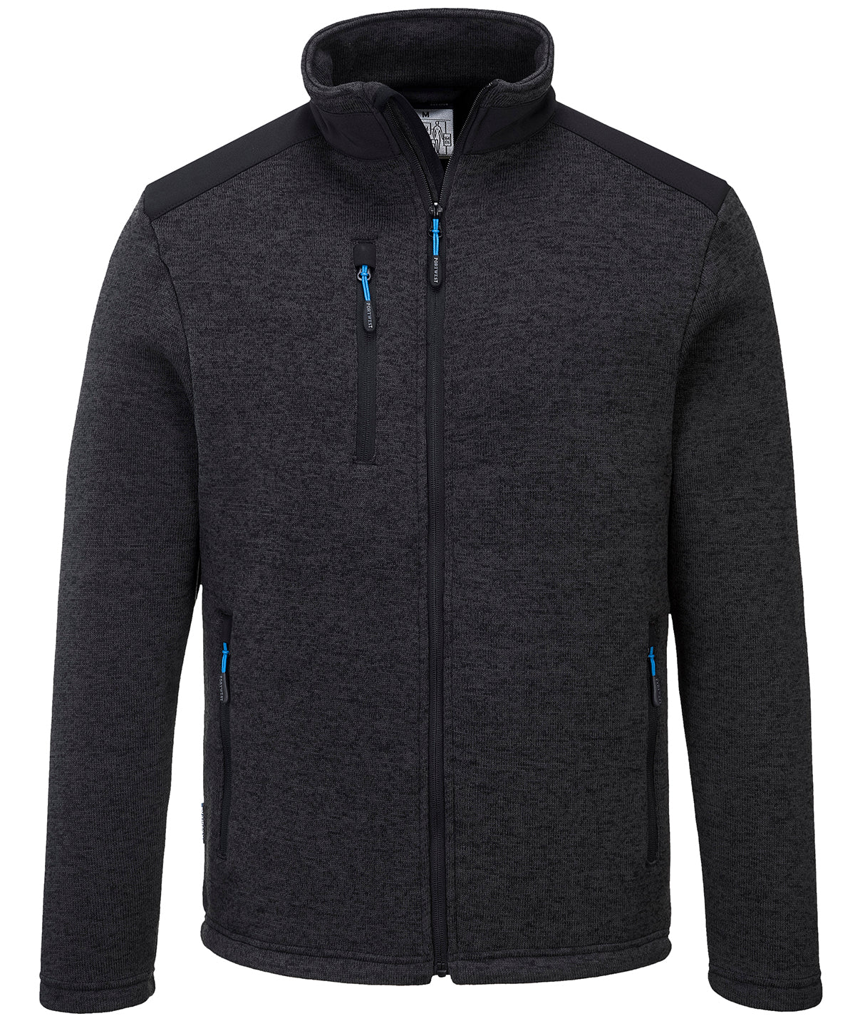 Tryck din logga på Fleece från Portwest - Anpassa KX3 Performance fleece i färgen Mörkgrå för företag, föreningar och privatpersoner