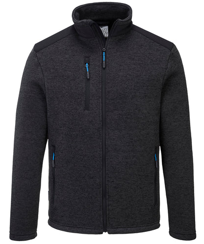 Tryck din logga på Fleece från Portwest - Anpassa KX3 Performance fleece i färgen Mörkgrå för företag, föreningar och privatpersoner