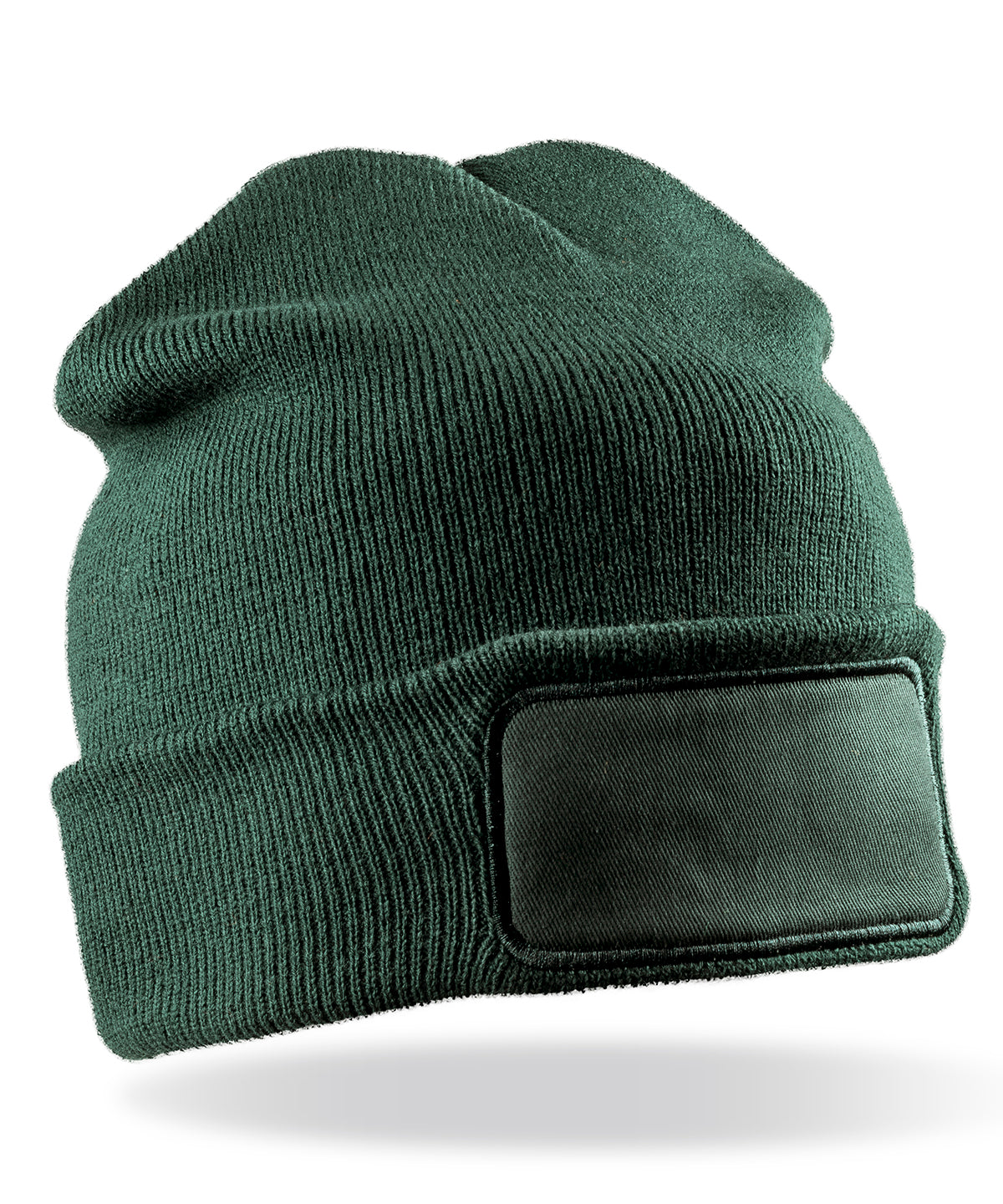 Tryck din logga på Mössor från Result Winter Essentials - Anpassa Mössa med dubbelstickade skrivare i färgen Djup grön One Size för företag, föreningar och privatpersoner
