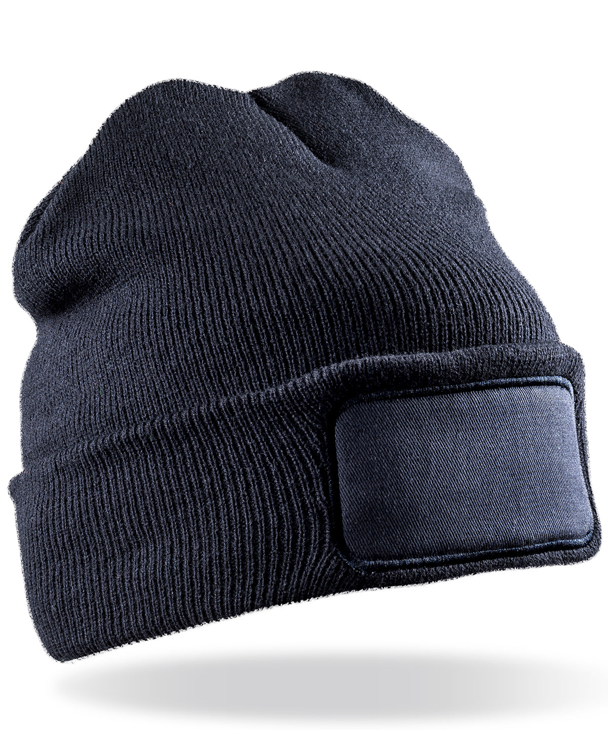 Tryck din logga på Mössor från Result Winter Essentials - Anpassa Mössa med dubbelstickade Thinsulate-skrivare i färgen Marinblå One Size för företag, föreningar och privatpersoner