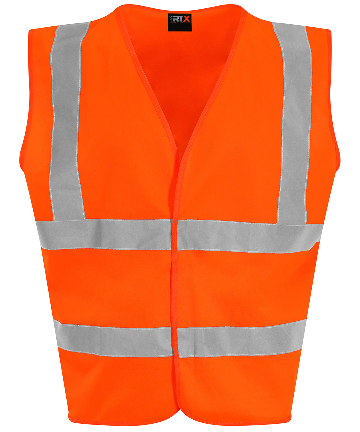 Tryck din logga på Skyddsvästar från ProRTX High Visibility - Anpassa Väst för barn i färgen Neon orange för företag, föreningar och privatpersoner