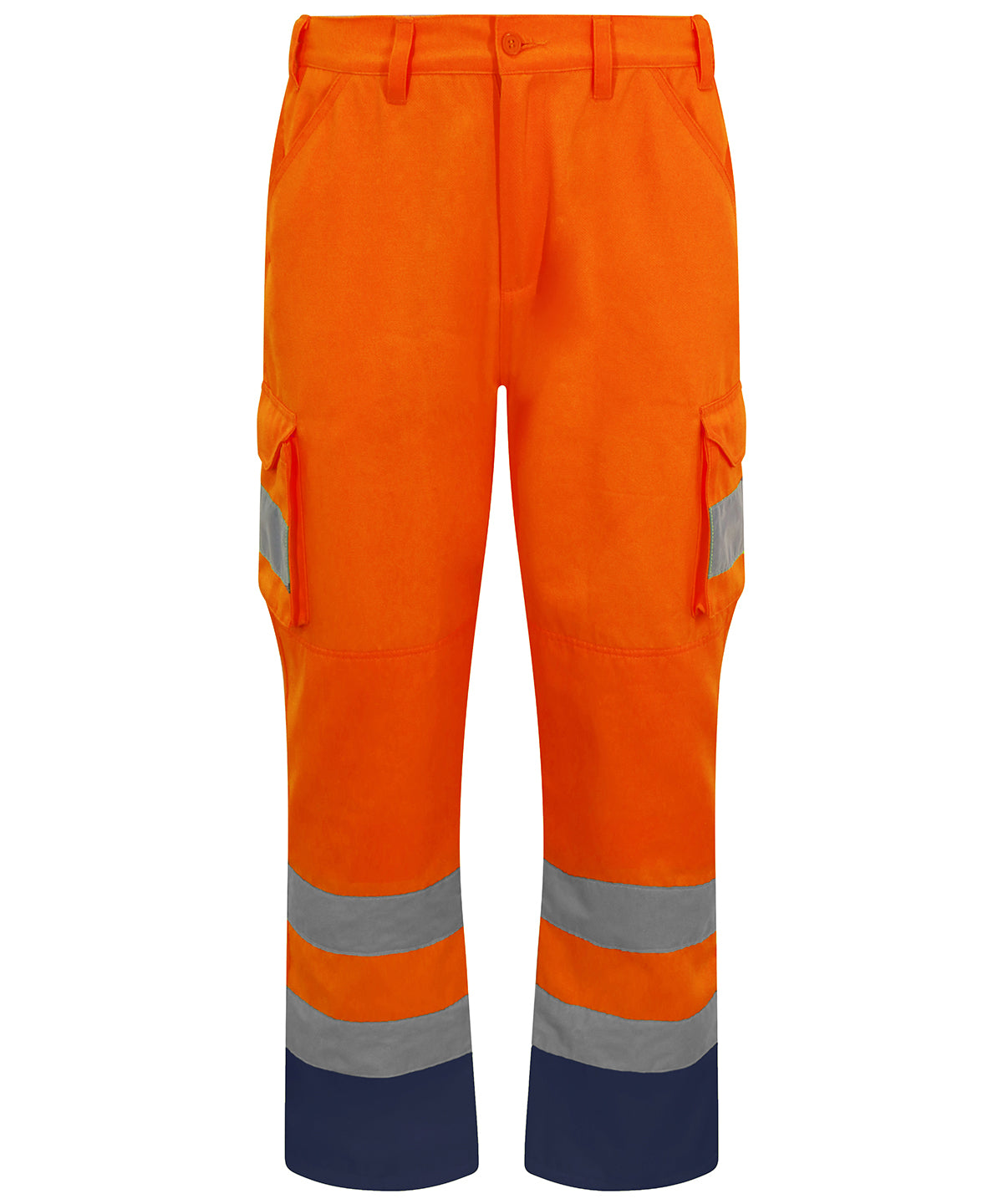 Tryck din logga på Byxor från ProRTX High Visibility - Anpassa Cargobyxor i färgen Neon orange för företag, föreningar och privatpersoner