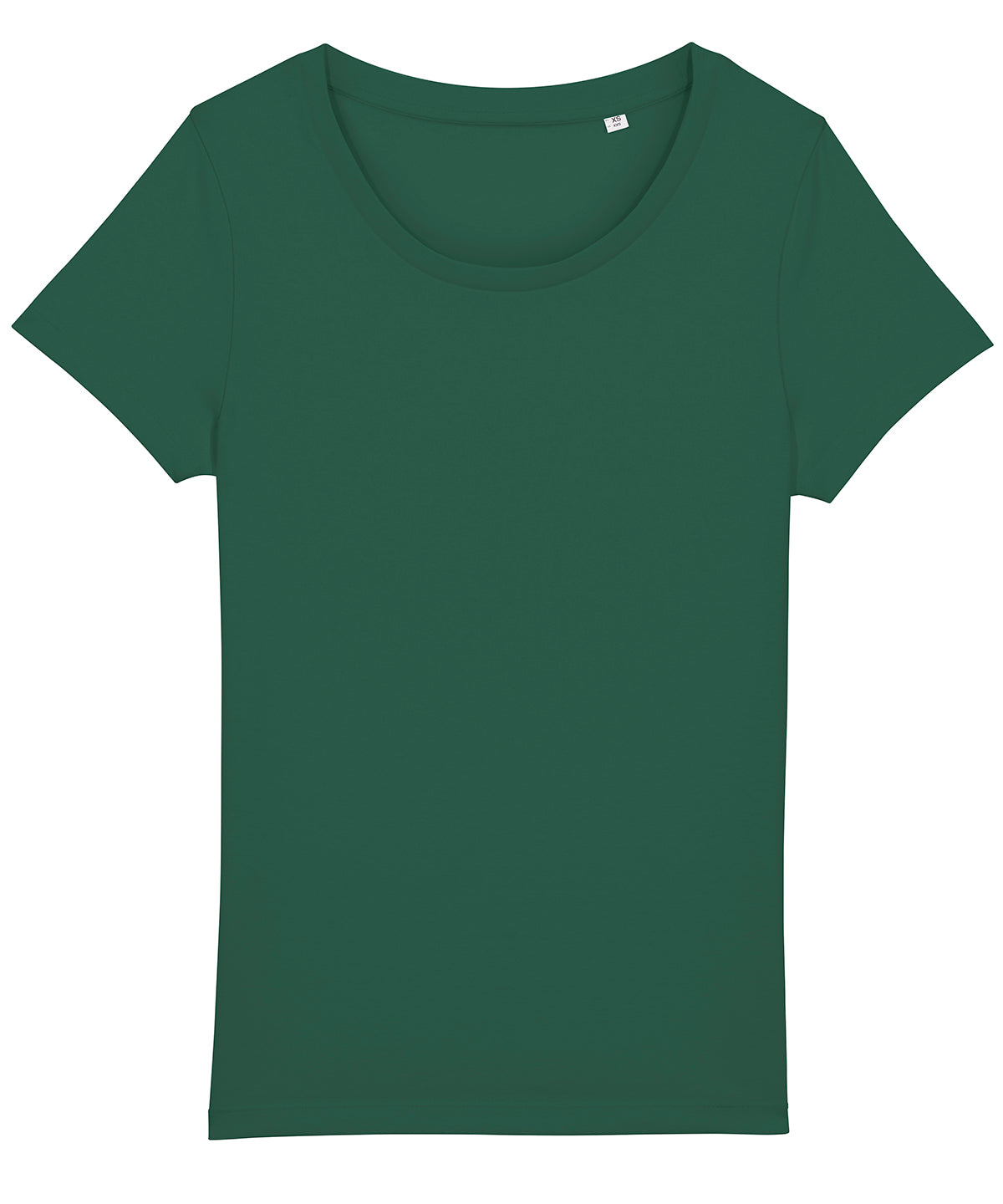 Tryck din logga på T-shirts från Stanley/Stella - Anpassa Stella Jazzer – The Essential T-shirt, Dam i färgen Djup grön för företag, föreningar och privatpersoner
