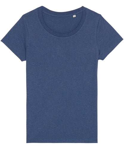 Tryck din logga på T-shirts från Stanley/Stella - Anpassa Stella Jazzer – The Essential T-shirt, Dam i färgen Mörk lila för företag, föreningar och privatpersoner