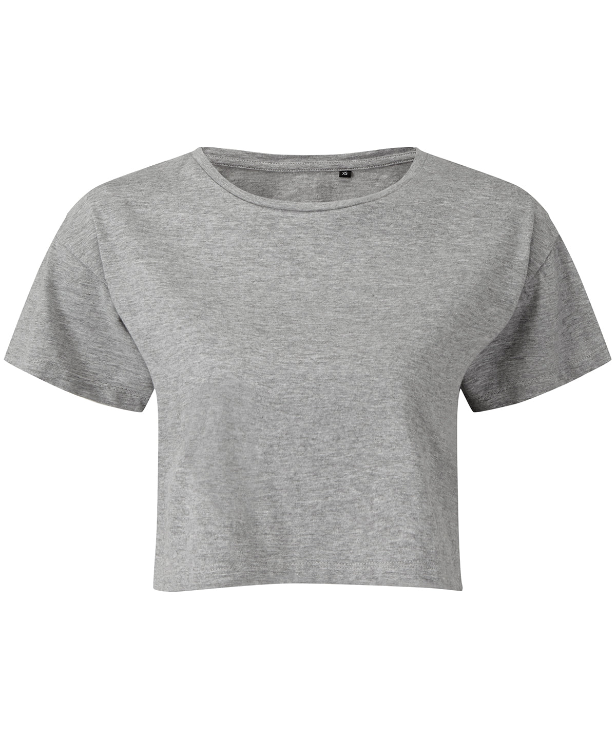 Tryck din logga på T-shirts från TriDri - Anpassa TriDri crop top för damer i färgen Ljunggrå för företag, föreningar och privatpersoner