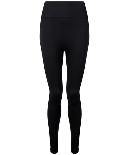 Tryck din logga på Leggings från TriDri - Anpassa Dam TriDri sömlösa '3D fit' multisport skulptur enfärgade leggings i färgen Svart för företag, föreningar och privatpersoner