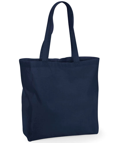 Tryck din logga på Väskor från Westford Mill - Anpassa Maxi Bag for Life i färgen Marinblå One Size för företag, föreningar och privatpersoner