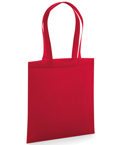 Tryck din logga på Väskor från Westford Mill - Anpassa EarthAware Organic Marina Tote i färgen Mellan röd One Size för företag, föreningar och privatpersoner