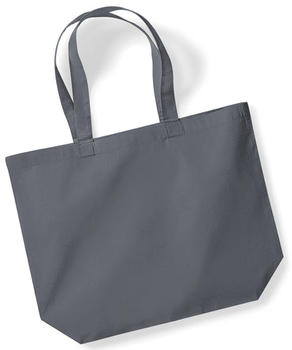 Tryck din logga på Väskor från Westford Mill - Anpassa EarthAware Organic Marina Tote i färgen Mörkgrå One Size för företag, föreningar och privatpersoner