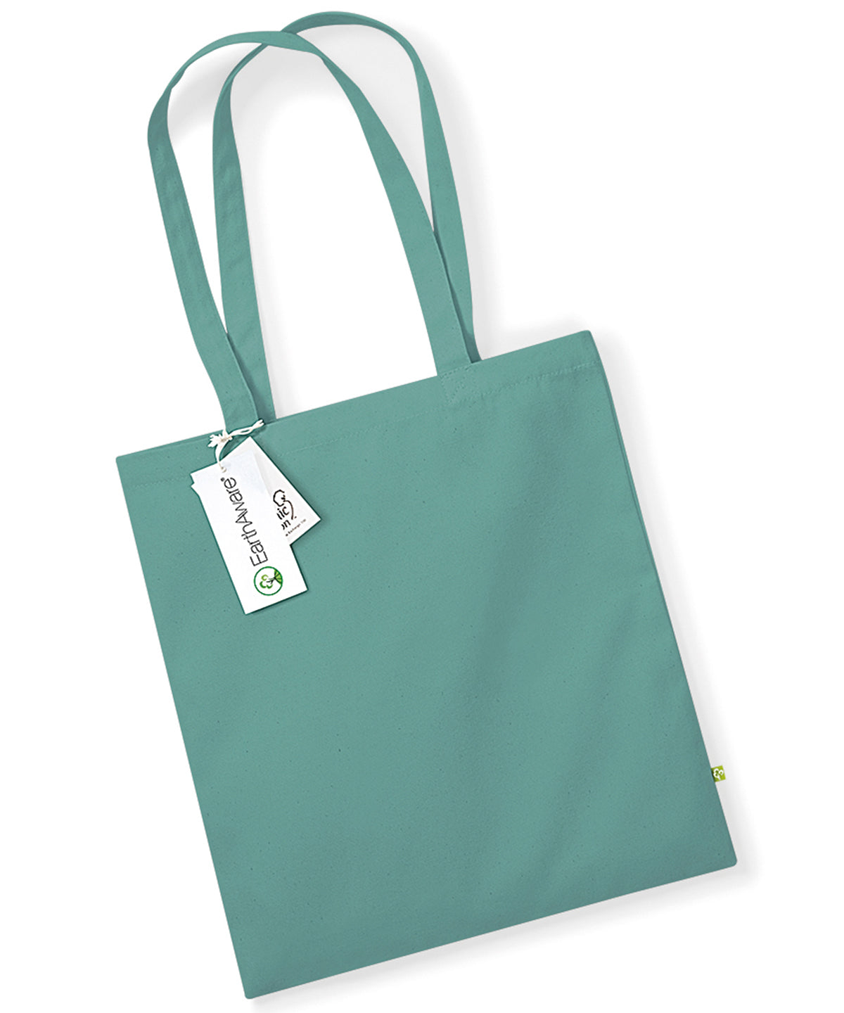 Tryck din logga på Väskor från Westford Mill - Anpassa EarthAware Organic Bag for Life i färgen Ljusgrön One Size för företag, föreningar och privatpersoner
