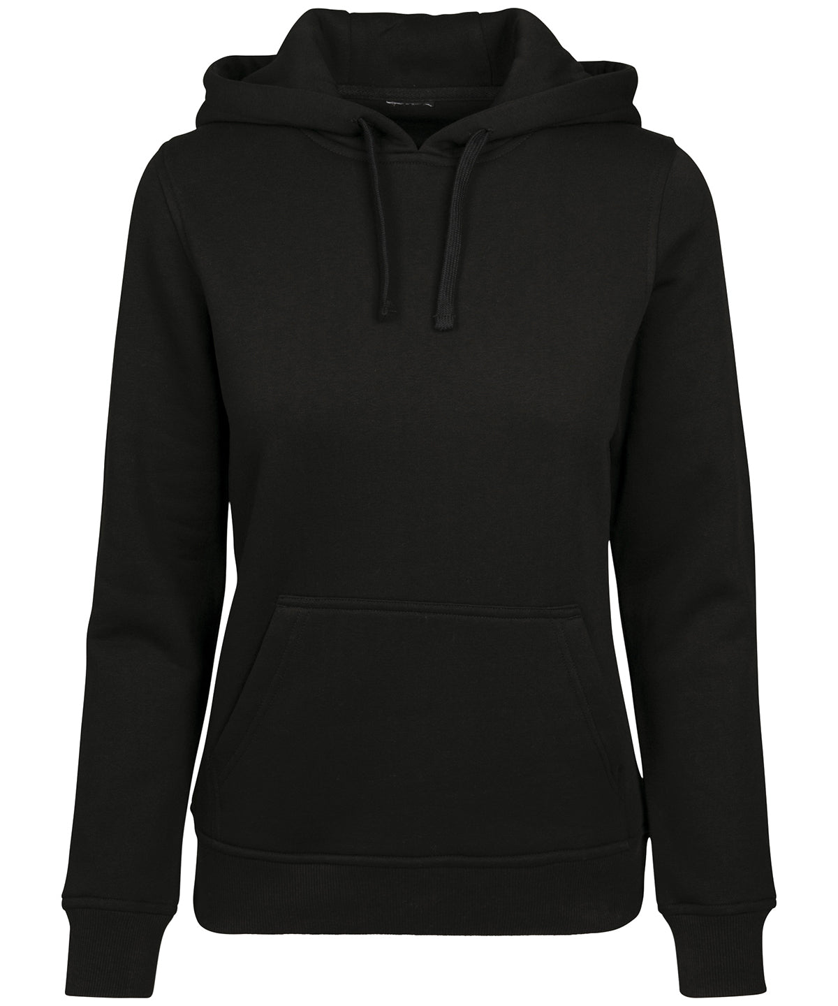 Tryck din logga på Hoodies från Build Your Brand - Anpassa Build Your Brand - Merch Dam Hoodie i färgen Svart för företag, föreningar och privatpersoner